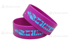 Solid Printed Silicone Wristband-PW25ASO
