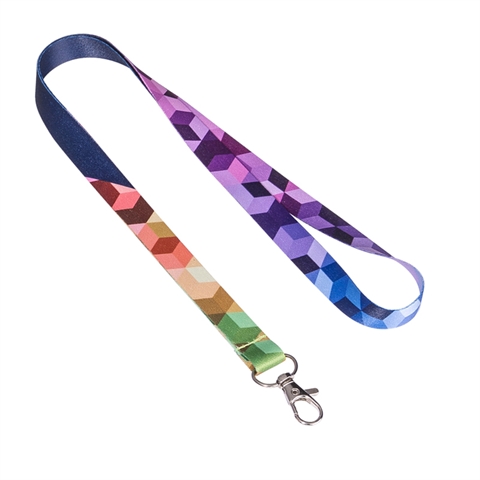 5/8" (15mm) Pattern 1 Dye Sublimated Lanyards  with Lobster Claw