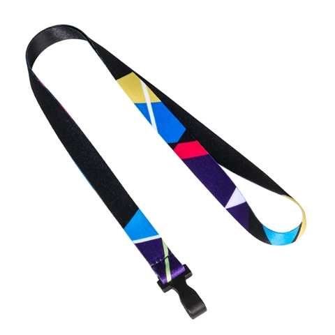 5/8" (15mm) Pattern 6 Full Color Lanyards  with Plastic Hook-3F3F