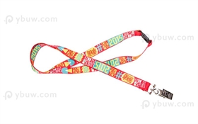 Red Dye Sublimated Lanyard-DSL20cxB