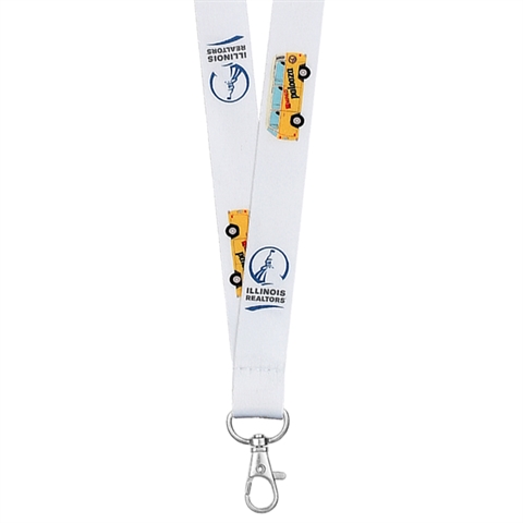 5/8"(15mm) Full Color Lanyards with Key Clip-YRBR